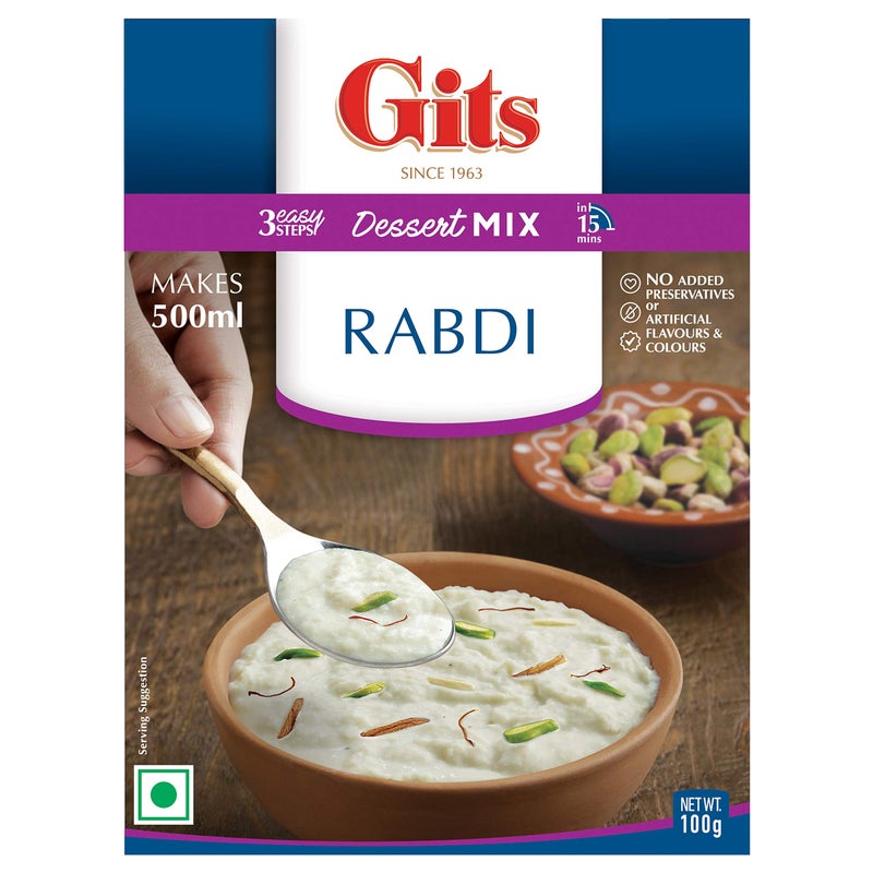 Gits Instant Rabdi Dessert Mix, 300g (Pack of 3 X 100g Each) - Image 3