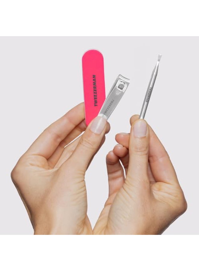 Tweezerman Mini Neon Nail Care Kit - Image 3