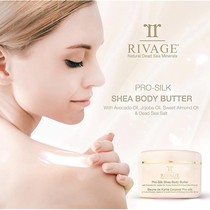 RIVAGE NATURAL DEAD SEA MINERALS Pro-Silk SHEA BODY Butter 200ML ENHANCED with DEAD SEA SALT VEGAN FRIENDLY, NO ANIMAL TESTING, NO HARSH CHEMICALS - Image 3
