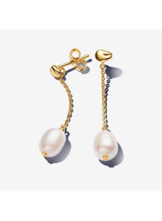 14K Gold-Plated Drop Earrings With White Treated F - pzsku/ZCE0207FE7DA17A2B738EZ/45/_/1741974524/7f5e551f-c834-468d-a426-ed4c9cb48a25