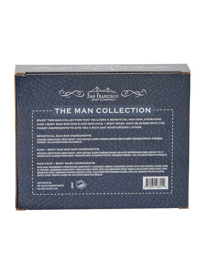San Francisco Soap Company The Man Collection Set (Ging Musk Tobacco Ebony)No Harmful Chemicalsgood For All Skin Typesmade In The Usa  - Image 2