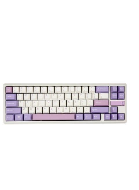 Sword68 Wireless Mechanical Keyboard, Kailh Prestige Voice Switch, Hot-Swappable, PBT Keycaps, Fully CNC Metal Case, Tri-Mode Connectivity, US QWERTY Layout, Lilac