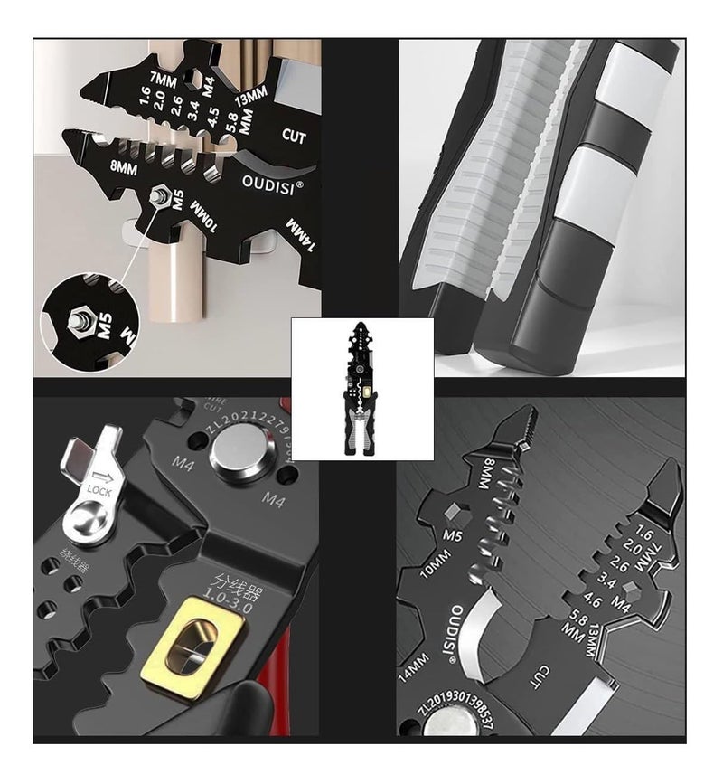 CRULAC 25in1 Multifunctional Wire Pliers Tool Wire Stripping Clamping Cutting Crimping Wrench - Image 5