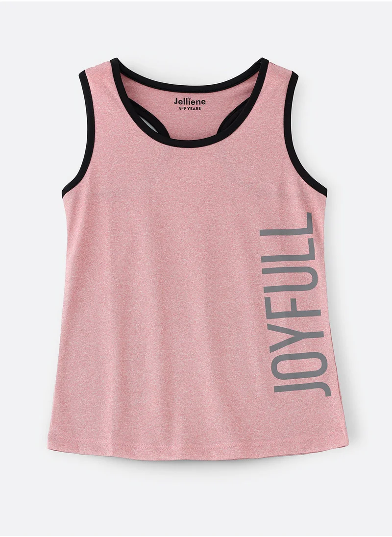 Jelliene Knit vest with print