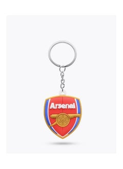 MARIO DRAFTS Arsenal Football Club Official Logo Keychain, Red and Gold Shield Design  - Image 1