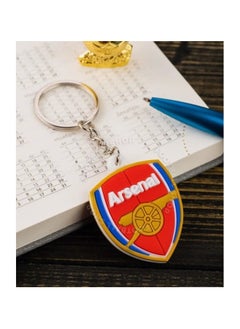 MARIO DRAFTS Arsenal Football Club Official Logo Keychain, Red and Gold Shield Design  - Image 2