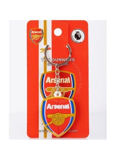 MARIO DRAFTS Arsenal Football Club Official Logo Keychain, Red and Gold Shield Design  - Image 4