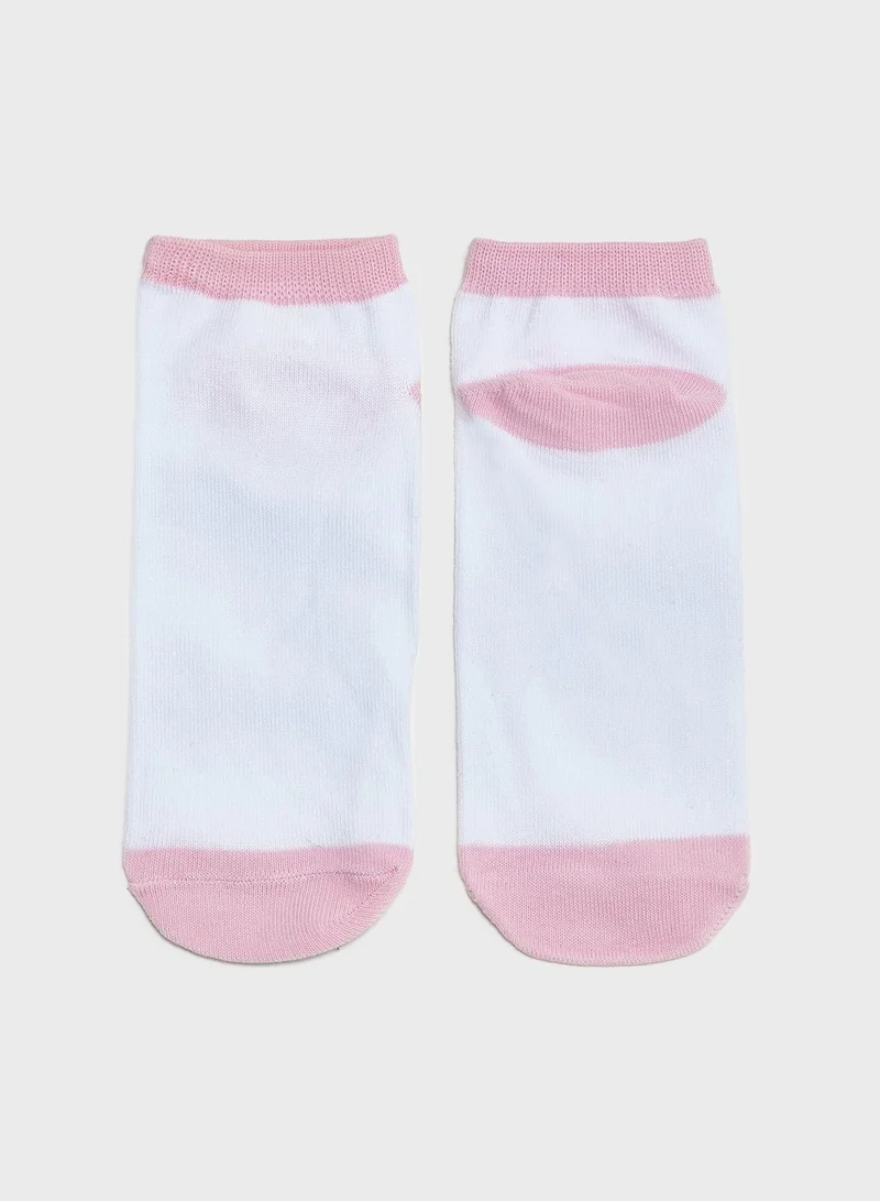 FOREVER 21 5 Pack Printed Ankle Socks