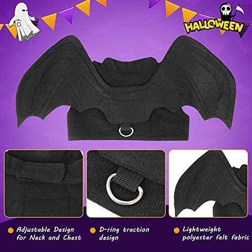RYPET Dog Halloween Costume - Halloween Bat Wings Pet Costumes for Dogs Cats Halloween Party Medium - Image 4