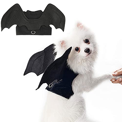 RYPET Dog Halloween Costume - Halloween Bat Wings Pet Costumes for Dogs Cats Halloween Party Medium - Image 1