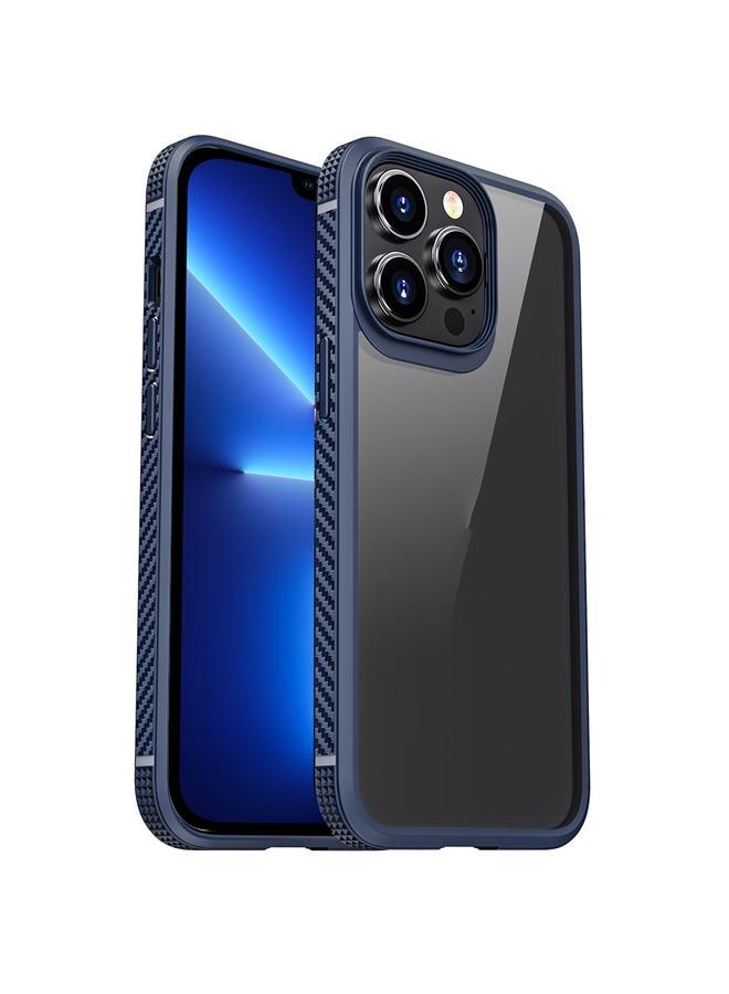 S-TOP Case For iPhone 13 Pro Max MG Series Carbon Fiber TPU + Clear PC Four-corner Airbag Shockproof Case - Image 1