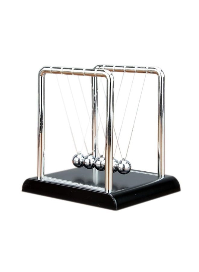 عام كرات نيوتن المتوازنة - لعبة فيزياء للمكتب متعة علمية وتخفيف التوتر للرجال والنساء - تساعد على التفكير والتركيز والهدوء أثناء التململ - مثالية للمكتب والمنزل. - Image 1