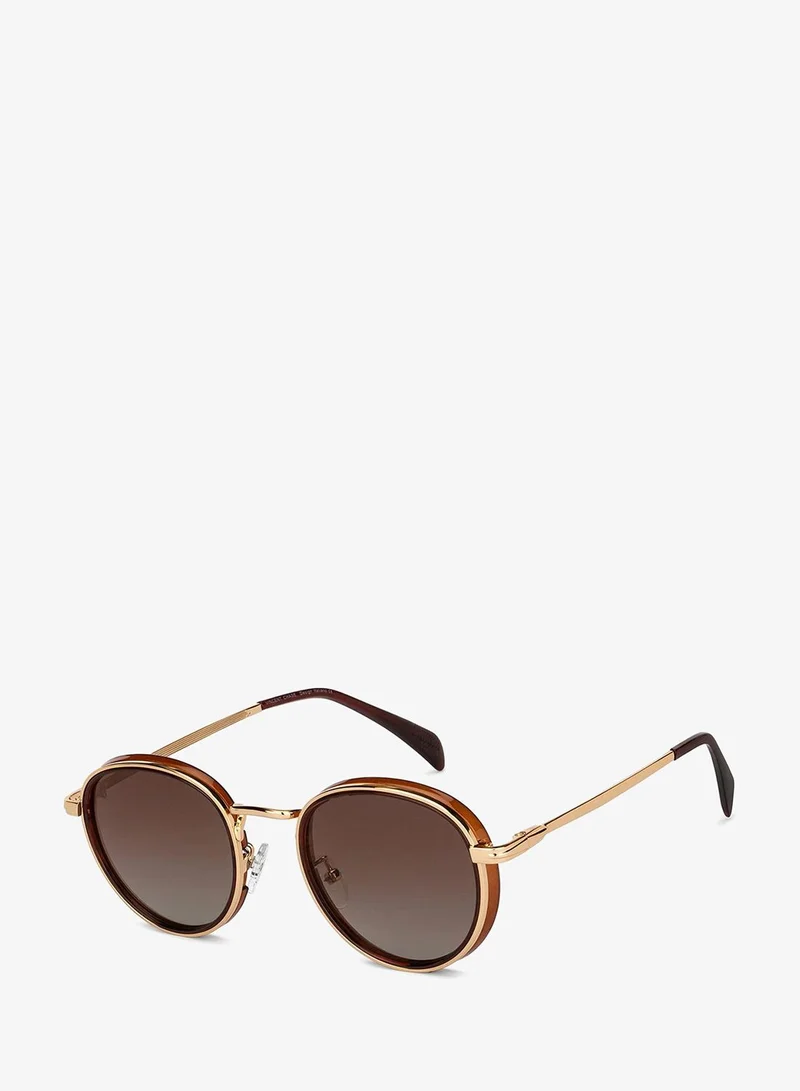 فينسينت تشيس Wired Up By Lenskart Full Rim Round Polarized &amp; UV Protected Sunglasses For Men &amp; Women - VC S14665