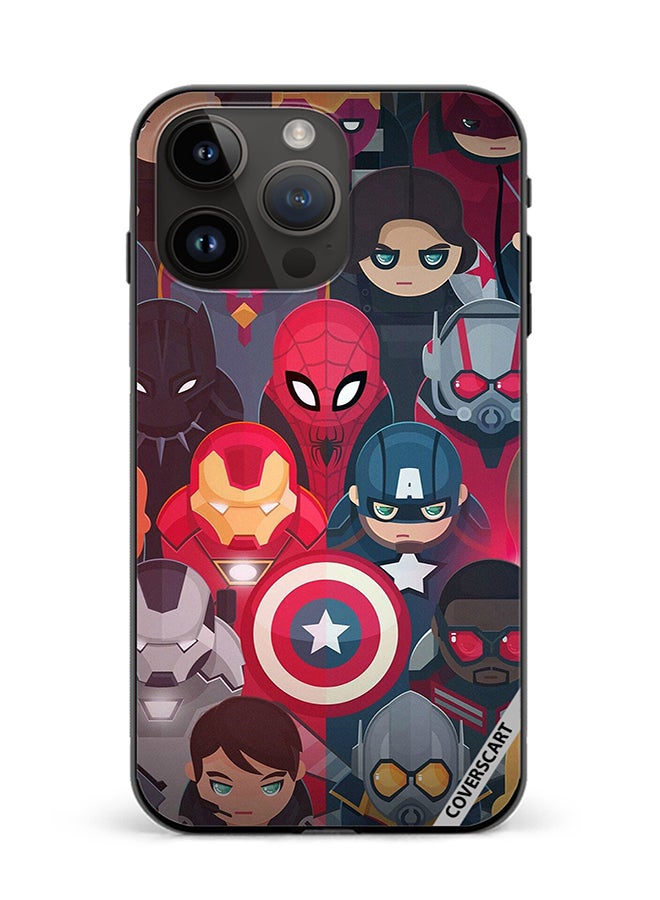 COVERSCART Protective Case Cover For Apple iPhone 15 Pro Max Avengers Cartoon Design Multicolour - Image 1