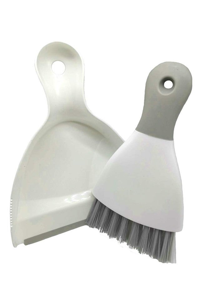 Xifando Mini Cleaning Brush with Dustpan Set,Plastic Mini Broom and Dustpan,Desktop Cleaning Set (Gray) - Image 2