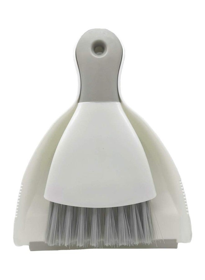 Xifando Mini Cleaning Brush with Dustpan Set,Plastic Mini Broom and Dustpan,Desktop Cleaning Set (Gray) - Image 1