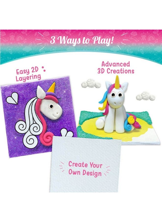 Imagimake Clay Murals - Unicorn - Modelling Clay & Glass Paint - 5 Designs - Art & Craft Kit - Age 5 Years+, Multicolor - Image 5