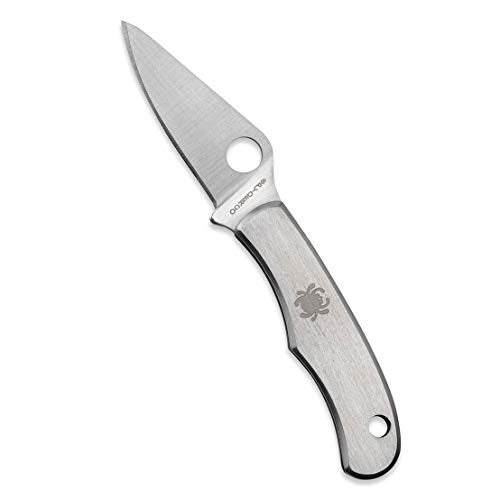 Spyderco Bug Non-Locking Knife with 1.27" 3CR Steel Blade and Durable Stainless Steel Handle - PlainEdge - C133P - Image 1