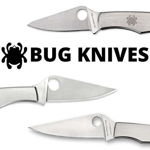 Spyderco Bug Non-Locking Knife with 1.27" 3CR Steel Blade and Durable Stainless Steel Handle - PlainEdge - C133P - Image 5