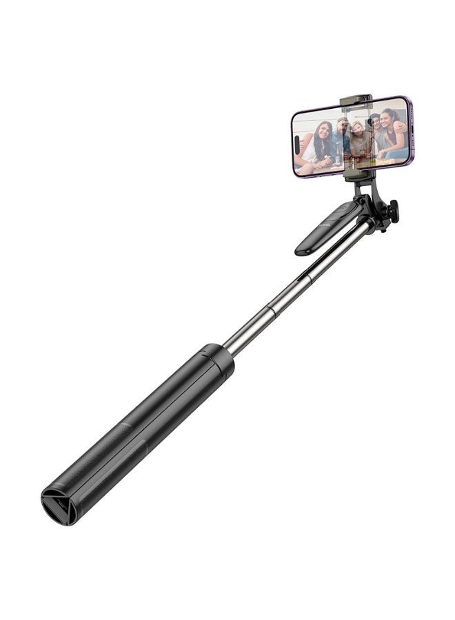 hoco. K32 Ultra-High Wireless Selfie Stick with Tripod – 1.57m Extension, Bluetooth Remote, Anti-Shake – Black 1 Year Warranty - Image 4