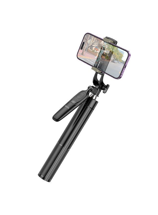 hoco. K32 Ultra-High Wireless Selfie Stick with Tripod – 1.57m Extension, Bluetooth Remote, Anti-Shake – Black 1 Year Warranty - Image 3