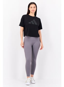 Adidas Women Sportswear Fit Short Sleeve Outdoor Top, Black  - Image 4
