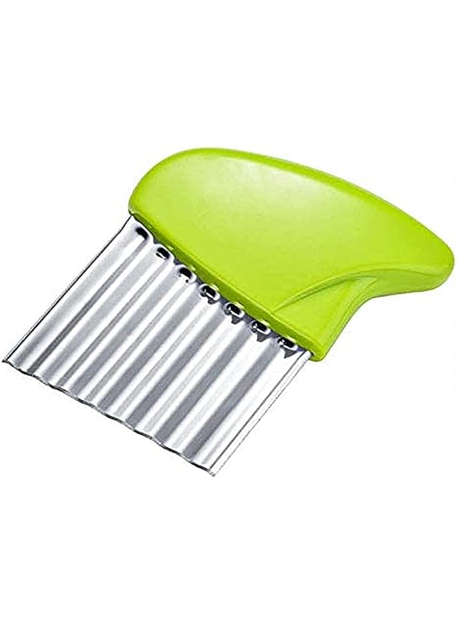 S-TOP Stainless Steel Vegetable, Fruit Crinkle Wavy Cutter Blade Knife - Image 1