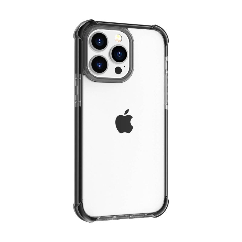 MS غطاء واقي، أسود، مقاوم للصدمات, الحماية من السقوط، Acrylic، مقاوم للصدمات لـ iPhone 16 / 16 Plus / 16 Pro / 16 Pro Max من الأكريليك باللون الأسود - Image 1