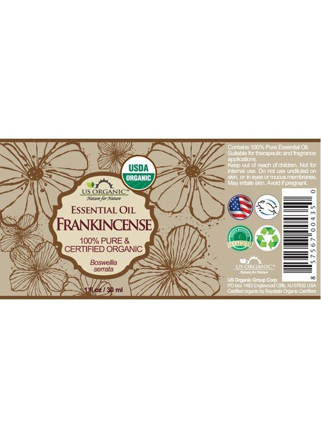 US Organic 100% Pure Frankincense Essential Oil, USDA Certified Organic, Steam Distilled, Boswellia serrata, Origin_India, Use Topically or in Diffuser (30 ml, Value 2Pack) - Image 2