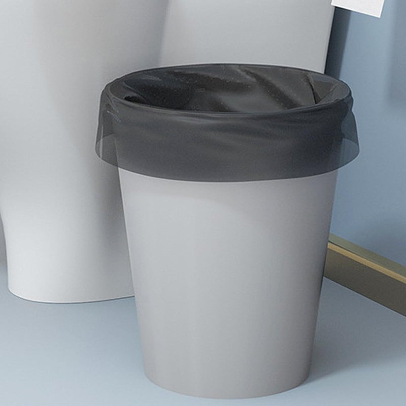 Thickened Black Disposable Trash Bags 10 Rolls 200 Count Flat Open Mouth For Home Kitchen Office - Image 5