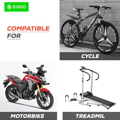 SIAGO SIA124 Mobile Holder for Bikes One Touch Technology Bike Mobile Holder for Maps and GPS Navigation, 360° Rotation (Rear Mirror Phone Stand) - Image 5