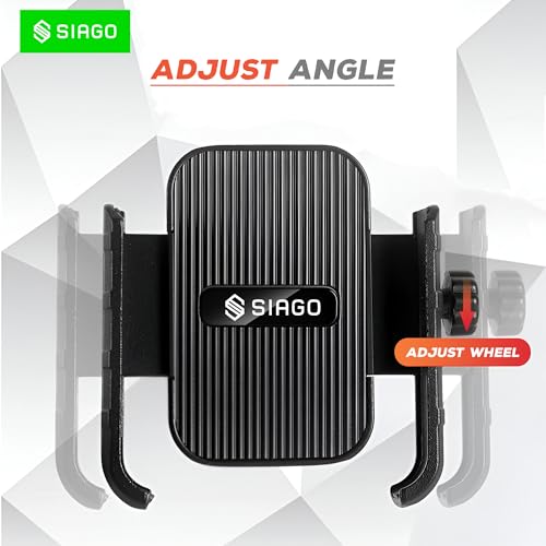 SIAGO SIA124 Mobile Holder for Bikes One Touch Technology Bike Mobile Holder for Maps and GPS Navigation, 360° Rotation (Rear Mirror Phone Stand) - Image 4