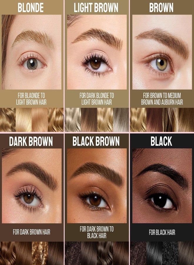 iMethod Curved Eyebrow Pencil and Eyebrow Gel Clear - Eyebrow Pencil with Hair-like Strokes for Natural Looking Eyebrows, Eyebrow Makeup for All Day, Dark Brown - Image 5