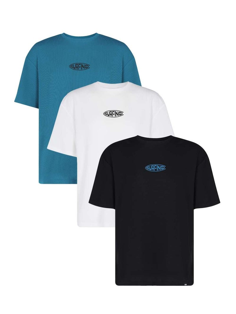 Termit Men's 3-Pack Sunscreen T-Shirts – UPF 40+ Protection, Swim'n'Dry Quick-Drying Fabric for Outdoor & Water Activities - Image 1