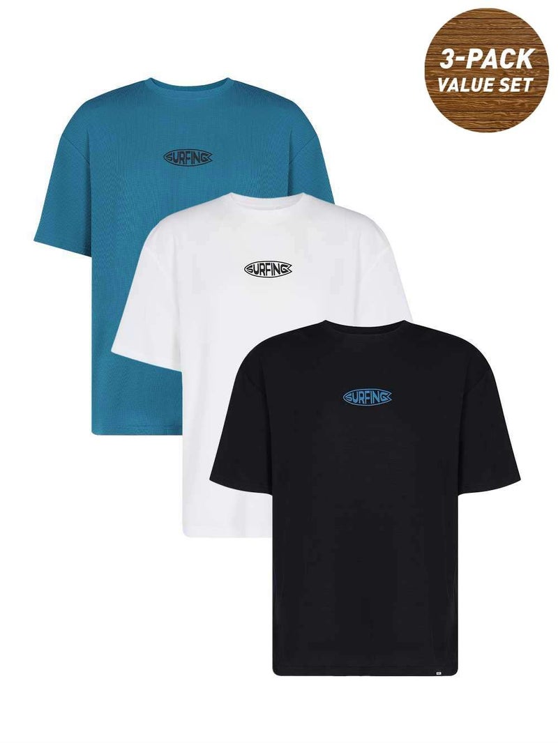 Termit Men's 3-Pack Sunscreen T-Shirts – UPF 40+ Protection, Swim'n'Dry Quick-Drying Fabric for Outdoor & Water Activities - Image 2