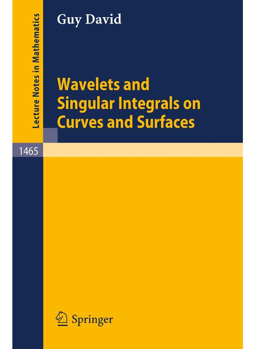 Wavelets and Singular Integrals on Curves and Surfaces 
