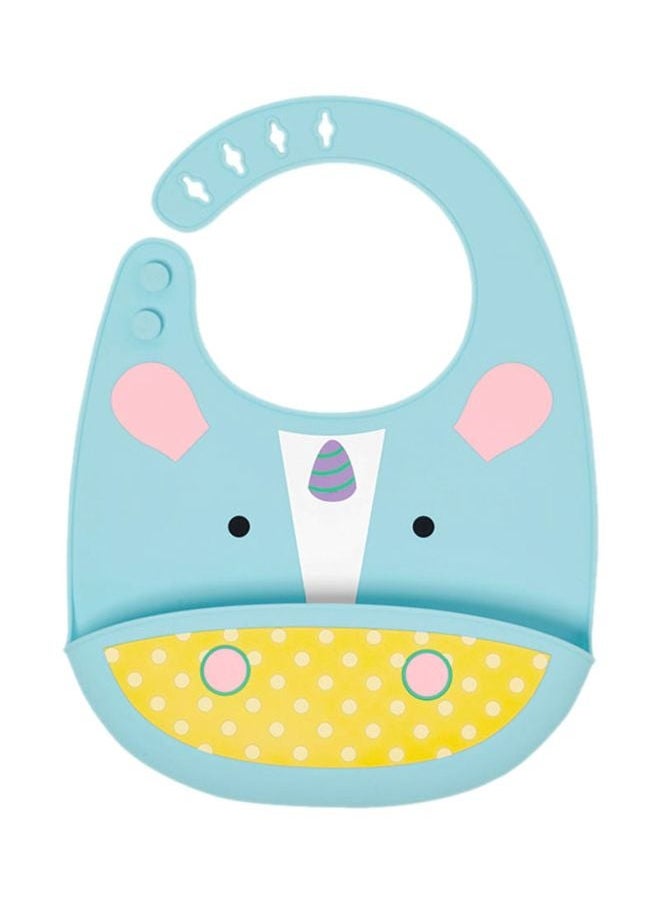 NIBEMINENT Unicorn Design Zoo Fold And Go Bib - Multicolour  - Image 1