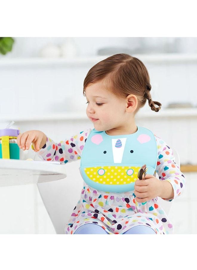 NIBEMINENT - Unicorn Design Zoo Fold And Go Bib - Multicolour - Image 1