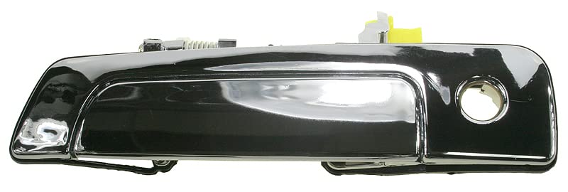 TRQ Exterior Door Handle Chrome Driver Side Compatible with 2001-2004 Chrysler Sebring 2001-2005 Dodge Stratus 2000-2004 Mitsubishi Eclipse 1999-2004 Galant 1997-2002 Mirage - Image 1