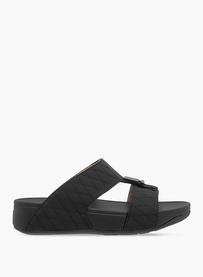 Le Confort Boys Embroidered Arabic Sandals with Logo Accent  - Image 2