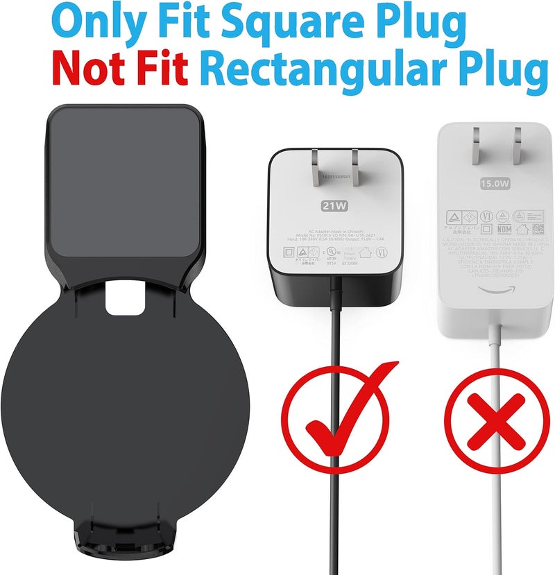 Maxonar Echo Dot Wall Mount Holder, Echo Dot Mount 3rd Generation Compatible with HomePod Mini, Clever Echo Dot Accessories with Built-in Cable Management Hide Messy Wires - Image 2