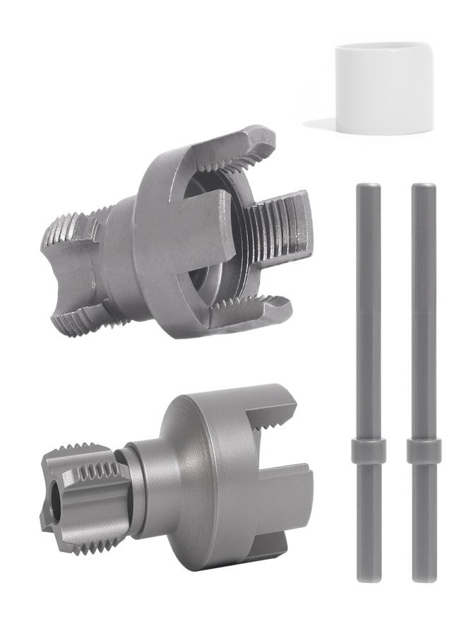 CSOOM 2Pcs Integrated Internal and External Pipe Threading Tool, 1/2" and 3/4" Threading Tool for PVC and Plastic Pipes for Home Repairs - Image 1