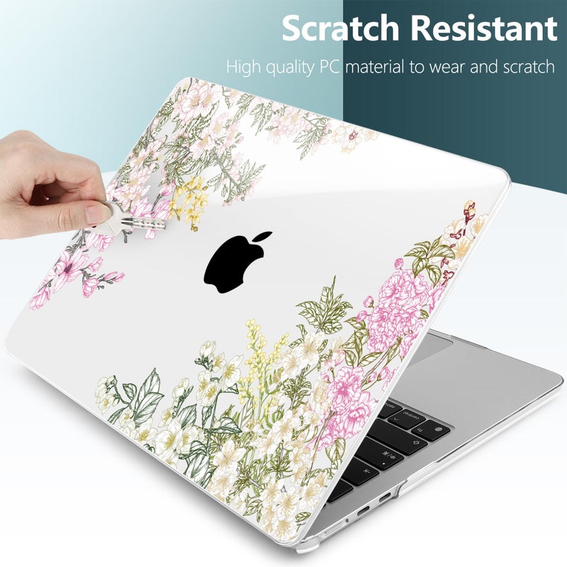 TWOLSKOO for MacBook Air 13 inch Case M4 A3240 M3 A3113 M2 A2681 2025 2024 2022 Plastic Hard Shell, Keyboard Cover, Type C Adapter, Screen Protector for MacBook Air 13.6 inch, Mobilnoe - Image 5