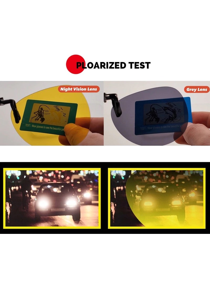 Takı Dükkanı Drop Polarized Men's Sunglasses Clip 4 Colors Open Close epk14  - Image 4