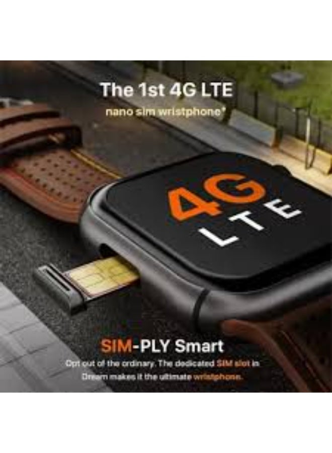 Fire-Boltt Dream WristPhone - 4G SIM/LTE/WiFi, Android OS, Play store unlimited apps, GPS Smartwatch  (Shadow Strap, Free Size) - Image 3
