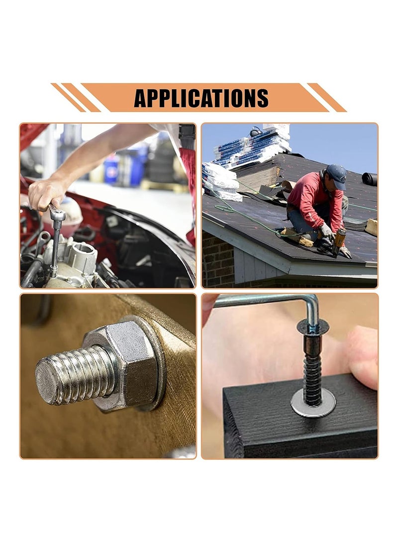 MVAQKLM  900 Pieces of Stainless Steel Washers, Screws, Washers, 304 Stainless Steel, Various Sizes (M2 M2.5, M3, M4, M5, M6, M8, M10, M12) Suitable for Industrial Use, Washers for Screws - Image 5