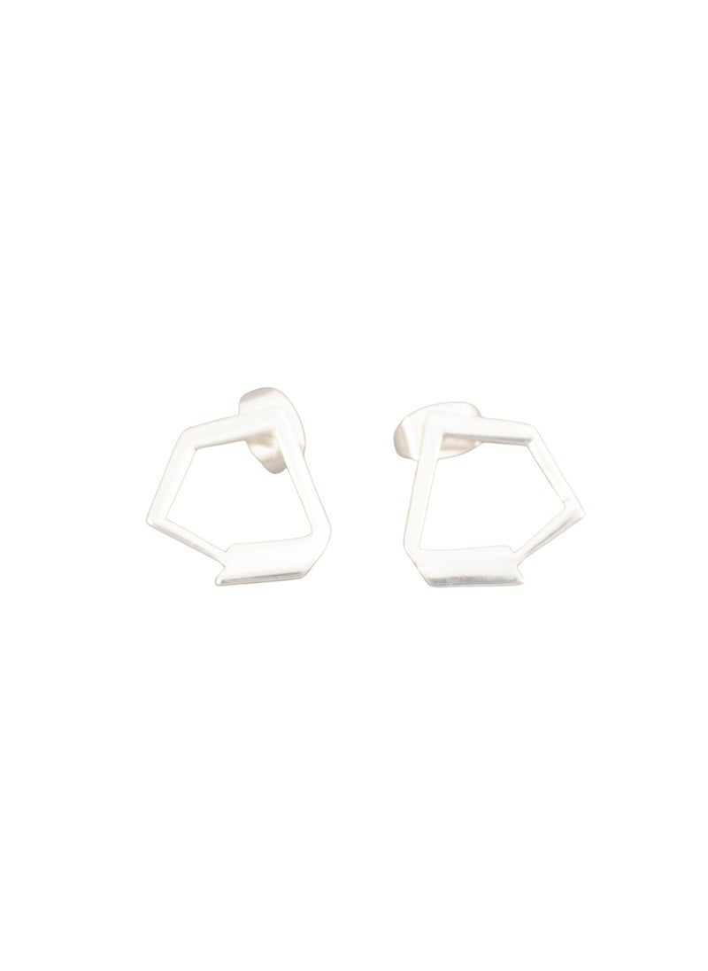 Silver Plated Stud Earrings for Women | Wings Earrings | Handmade by Jaipur Artisans | Minimalist Jewelry| Hypoallergenic Design