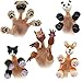 MIMIDOU Cute Animal Finger Puppets Toys 5 Set Panda Squirrel cat Shiba Inu Pug RoleTelling Animal Puppets an Excellent Gift for Kids - Image 4