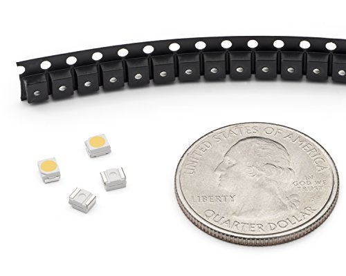 Oznium 20 Pieces of PLCC-2 Surface Mount LEDs, 3528 Size SMD SMT LED - Warm White - Image 3