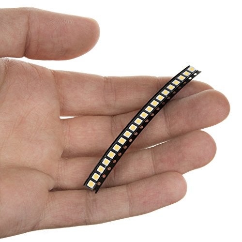 Oznium 20 Pieces of PLCC-2 Surface Mount LEDs, 3528 Size SMD SMT LED - Warm White - Image 1